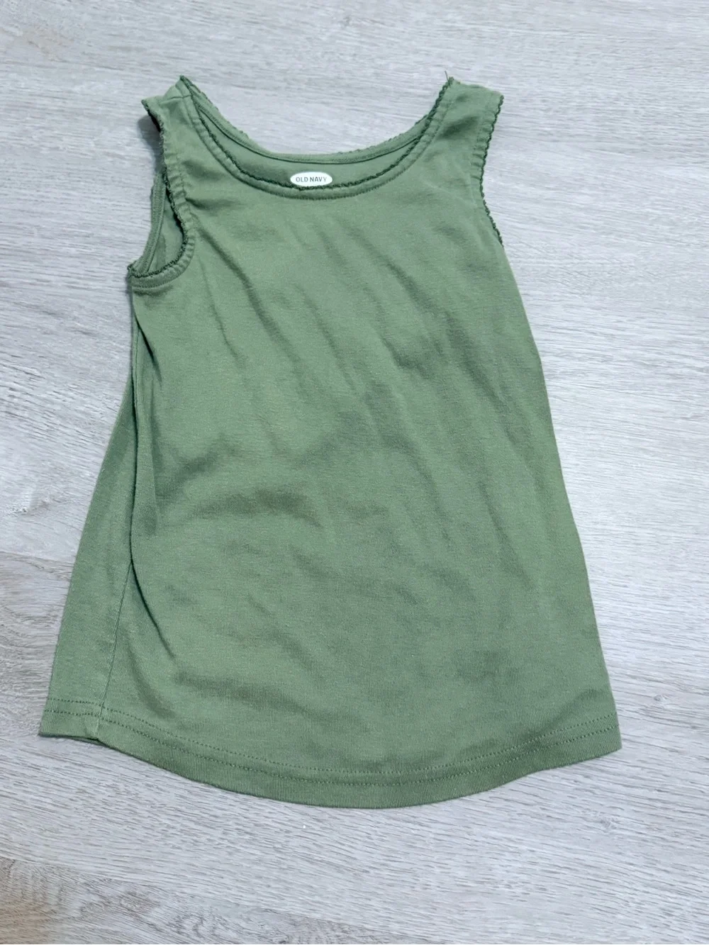 Old Navy Olive Polka Dot Blouse with Olive Tank Set